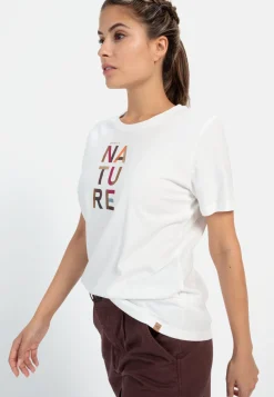Damen Camel Active T-Shirts & Polos^T-Shirt mit Print aus nachhaltigem Organic Cotton