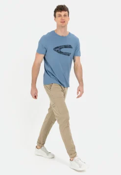 Herren Camel Active T-Shirts & Polos^T-Shirt mit Print aus nachhaltigem Organic Cotton