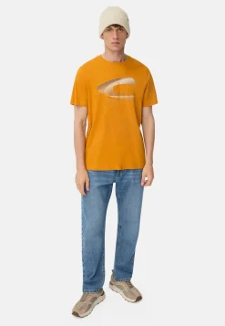 Herren Camel Active T-Shirts & Polos^T-Shirt mit Print aus nachhaltigem Organic Cotton