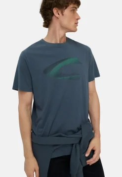 Herren Camel Active T-Shirts & Polos^T-Shirt mit Print aus nachhaltigem Organic Cotton