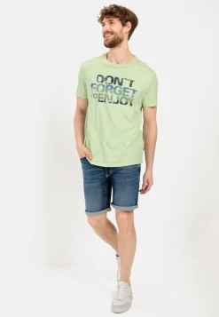 Herren Camel Active T-Shirts & Polos^T-Shirt mit Print aus nachhaltigem Organic Cotton