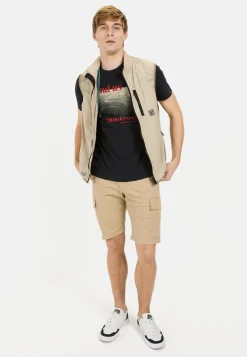Herren Camel Active T-Shirts & Polos^T-Shirt mit Print aus Organic Cotton