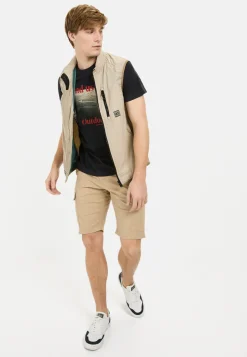 Herren Camel Active T-Shirts & Polos^T-Shirt mit Print aus Organic Cotton