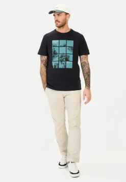 Herren Camel Active T-Shirts & Polos^T-Shirt mit Print aus Organic Cotton