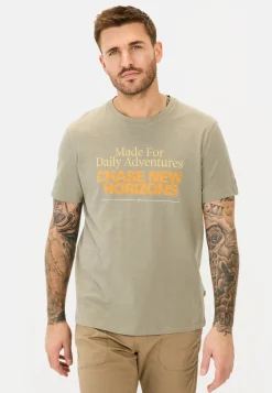 Herren Camel Active T-Shirts & Polos^T-Shirt mit Print aus Organic Cotton