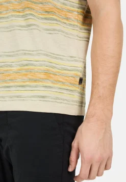 Herren Camel Active T-Shirts & Polos^T-Shirt mit Streifenmuster aus Baumwolle