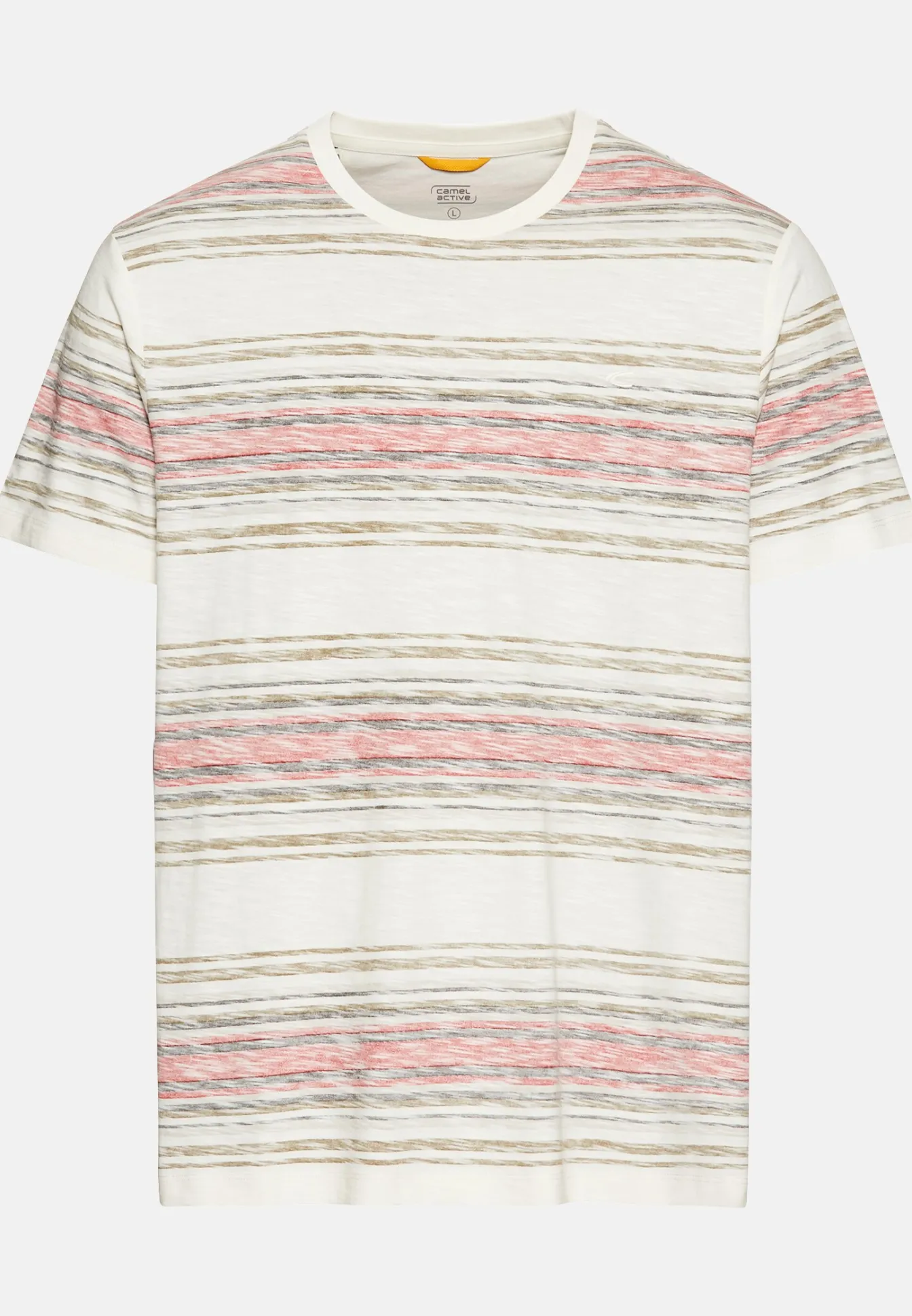 Herren Camel Active T-Shirts & Polos^T-Shirt mit Streifenmuster aus Baumwolle