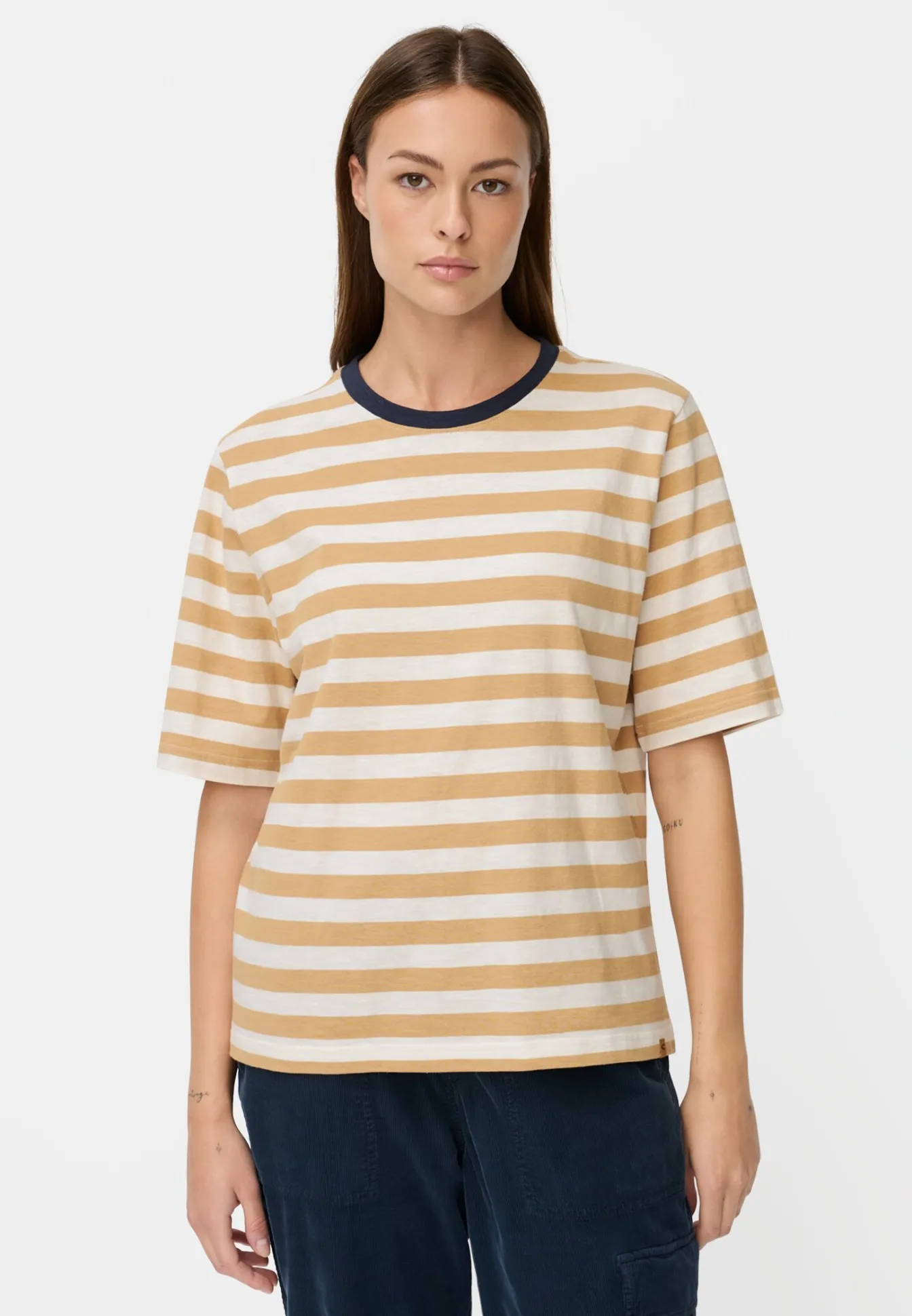 Damen Camel Active T-Shirts & Polos^T-Shirt mit Streifenmuster