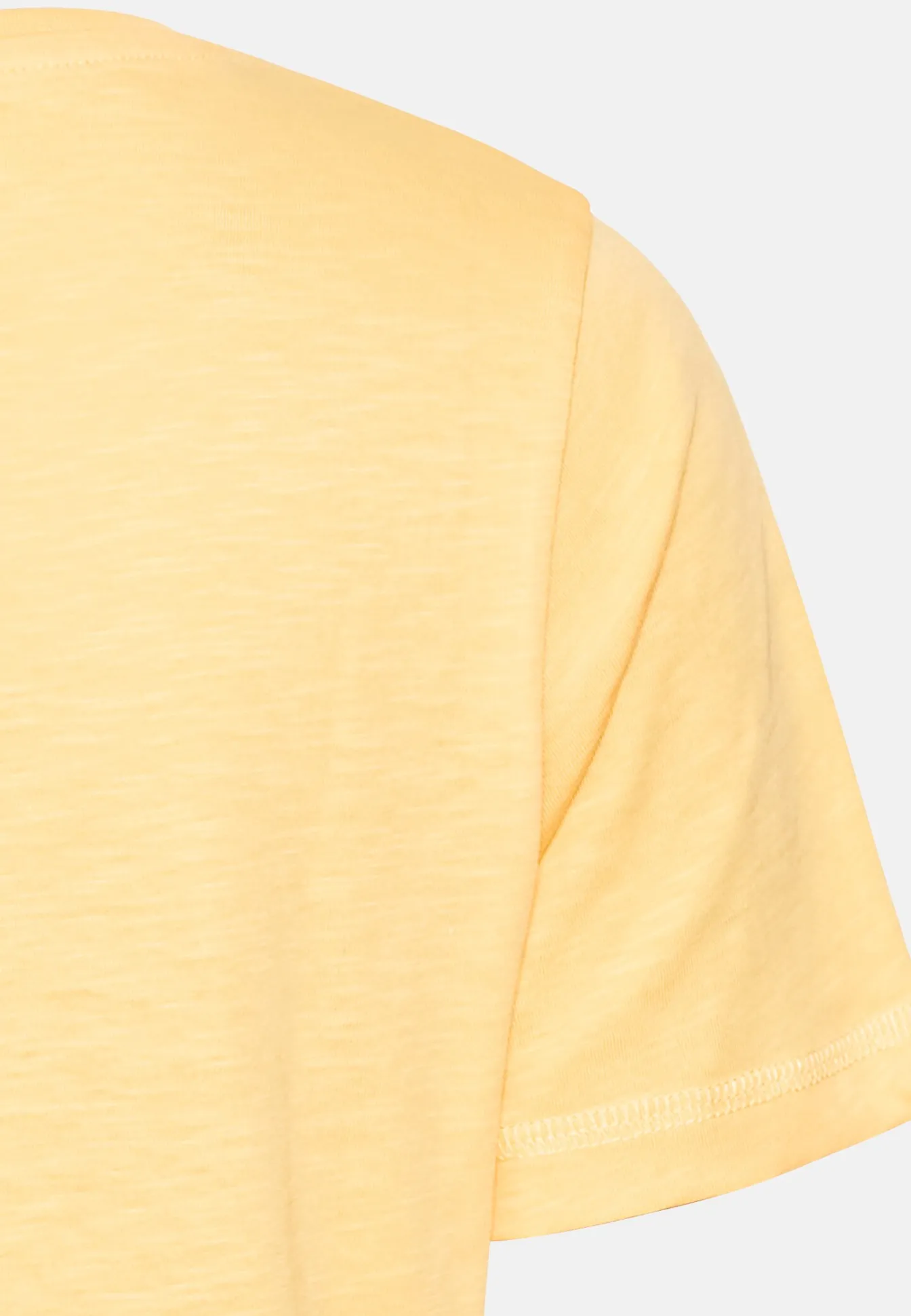 Damen Camel Active T-Shirts & Polos^T-Shirt mit V-Ausschnitt aus reiner Baumwolle