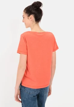 Damen Camel Active T-Shirts & Polos^V-Neck T-Shirt aus Organic Cotton