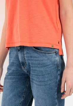 Damen Camel Active T-Shirts & Polos^V-Neck T-Shirt aus Organic Cotton