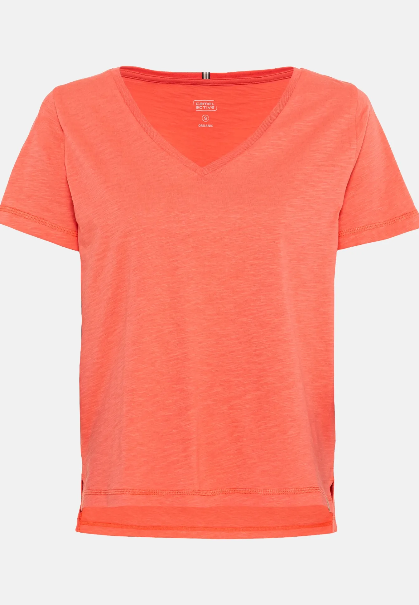 Damen Camel Active T-Shirts & Polos^V-Neck T-Shirt aus Organic Cotton