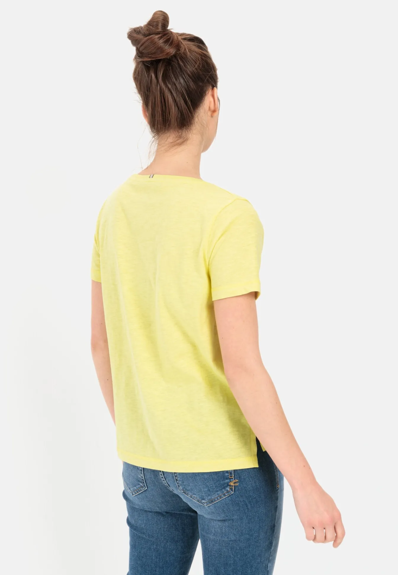 Damen Camel Active T-Shirts & Polos^V-Neck T-Shirt aus Organic Cotton