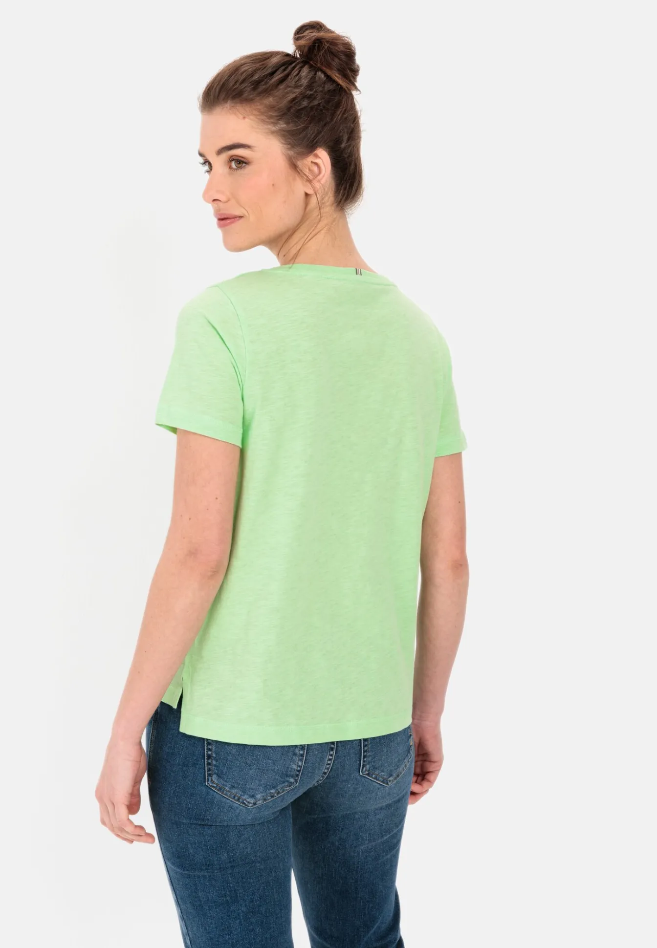 Damen Camel Active T-Shirts & Polos^V-Neck T-Shirt aus Organic Cotton