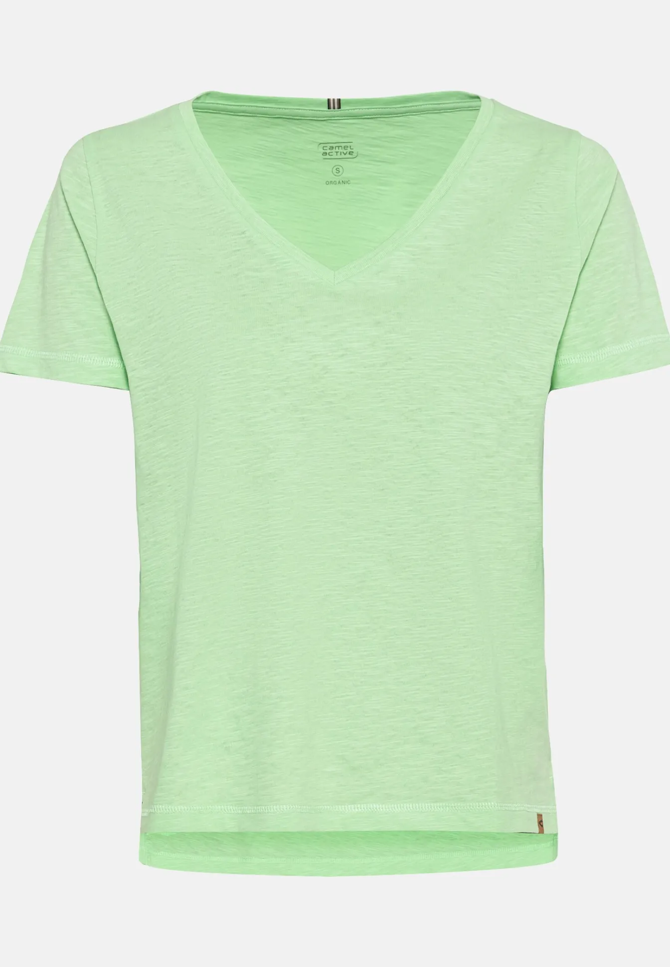 Damen Camel Active T-Shirts & Polos^V-Neck T-Shirt aus Organic Cotton