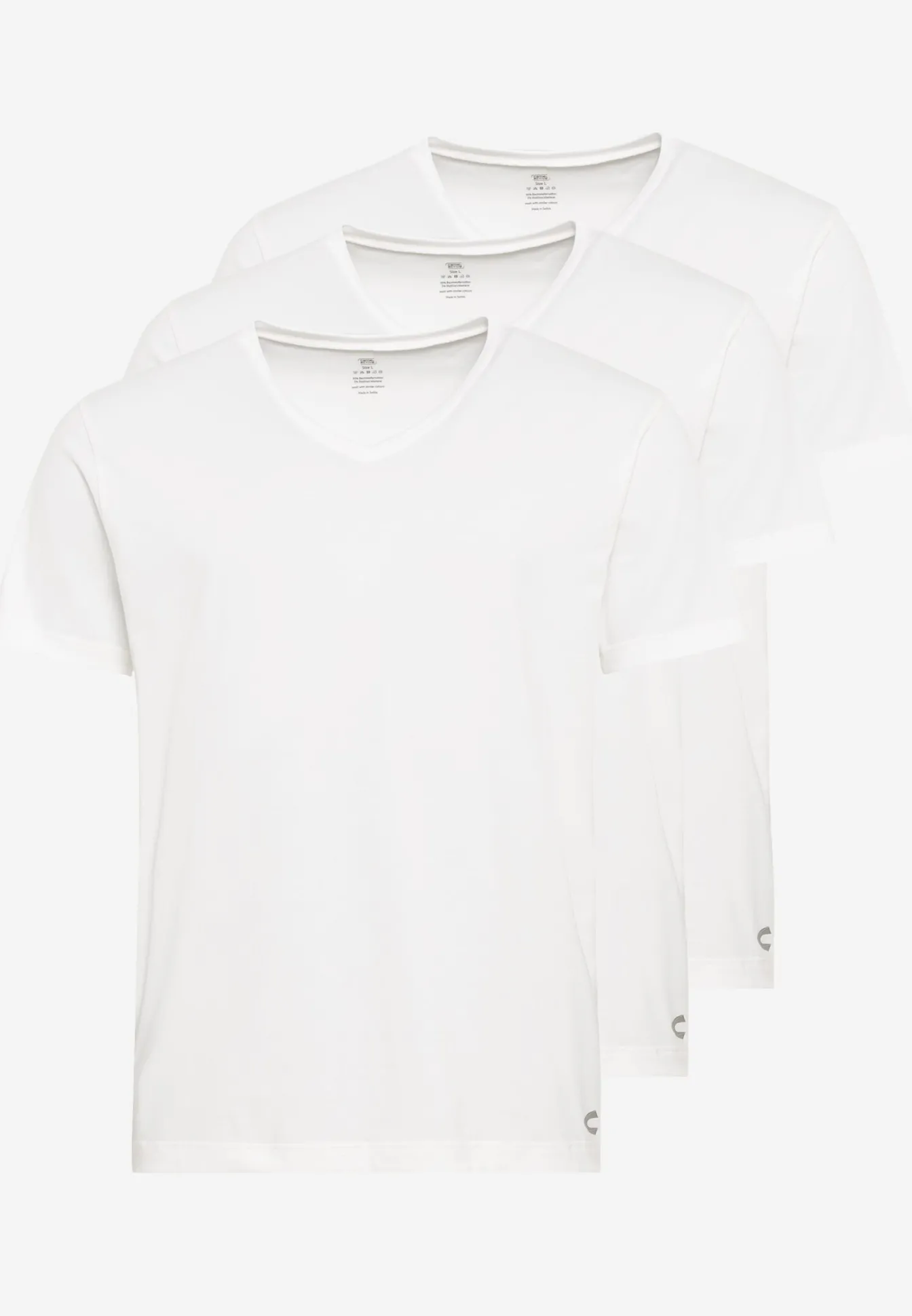 Herren Camel Active Unterwäsche^V-Neck Unterhemd/-Shirt im 3-er Pack