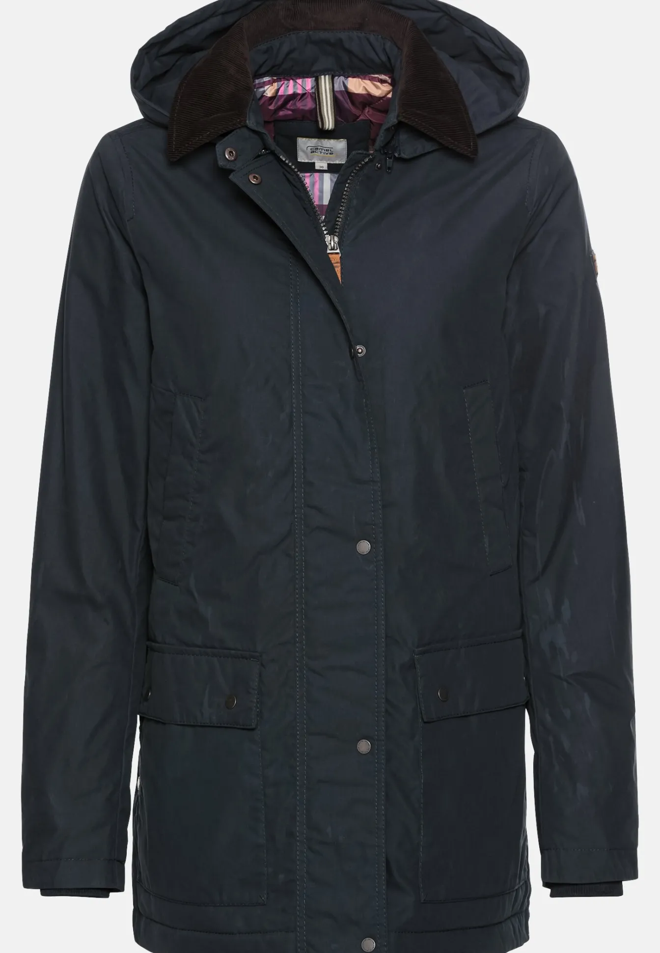 Damen Camel Active Jacken & Westen^Wachsjacke mit abnehmbarer Kapuze