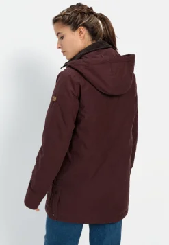 Damen Camel Active Jacken & Westen^Wachsjacke mit abnehmbarer Kapuze