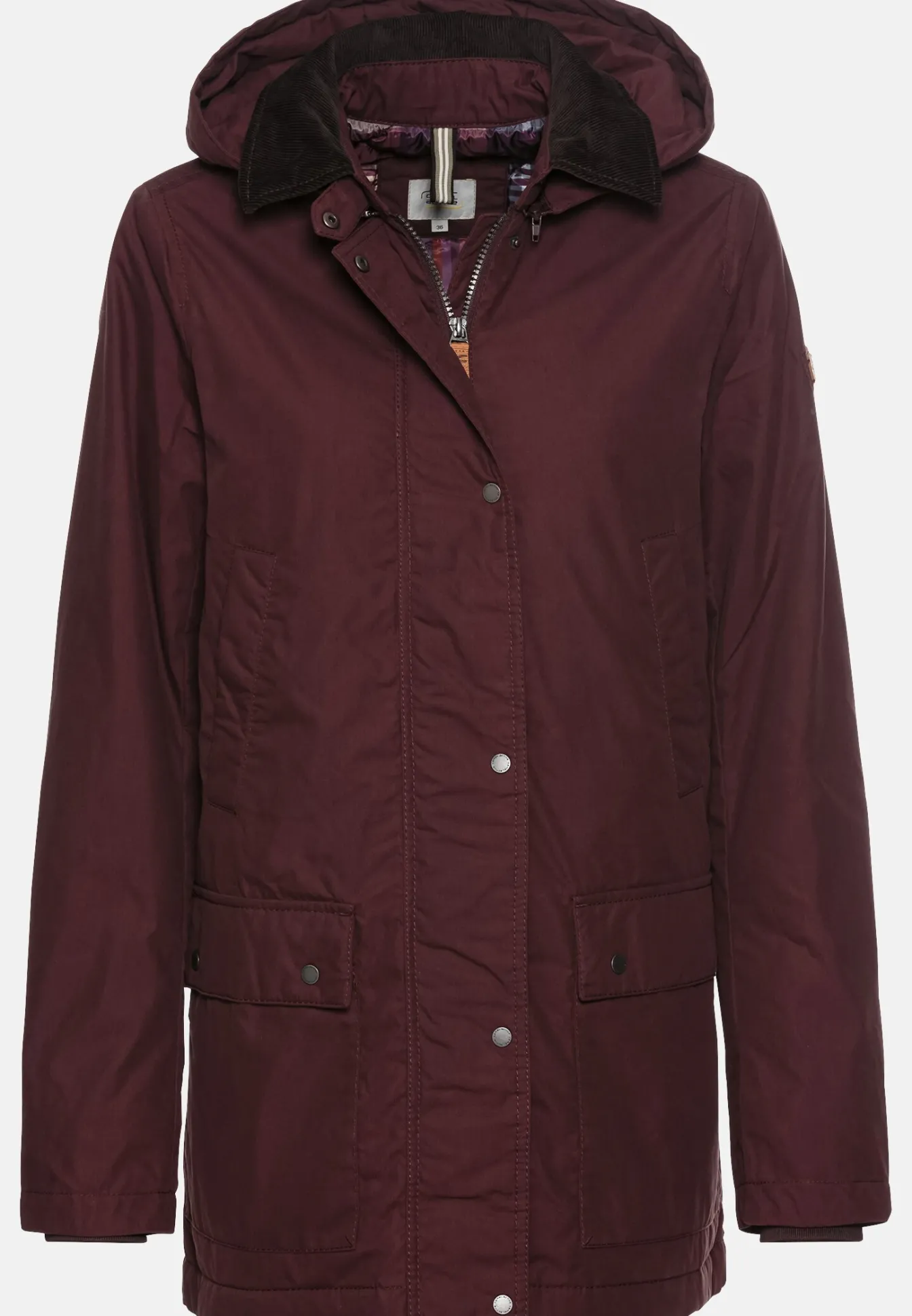 Damen Camel Active Jacken & Westen^Wachsjacke mit abnehmbarer Kapuze