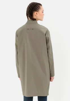 Damen Camel Active Jacken & Westen^Wasserabweisender Mantel mit Stehkragen