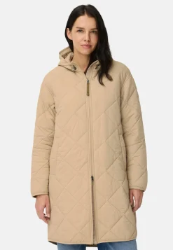 Damen Camel Active Jacken & Westen^Wasserabweisender Parka mit einem Zwei-Wege Reißverschluss