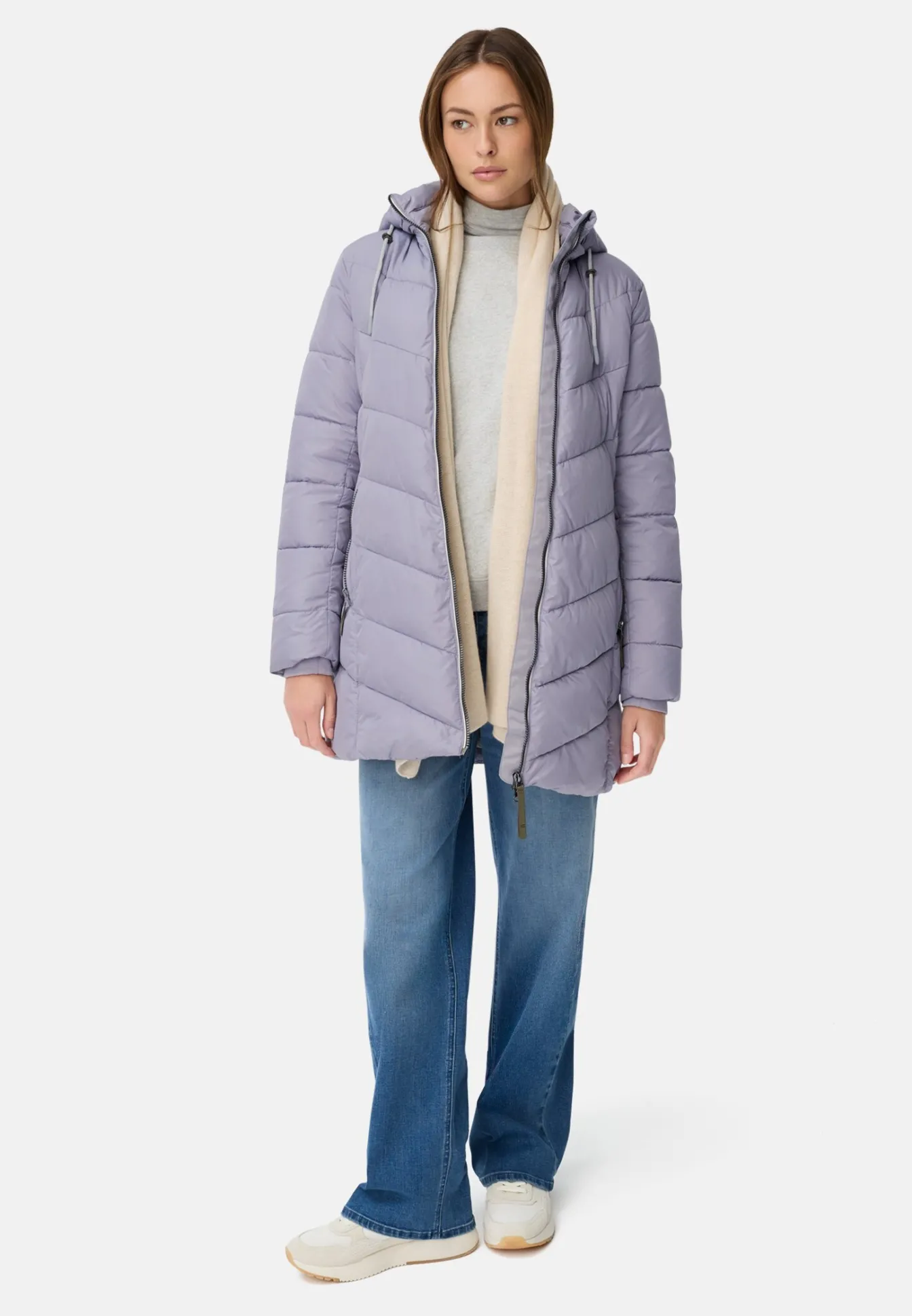 Damen Camel Active Jacken & Westen^Wattierte Jacke mit abnehmbarer Kapuze