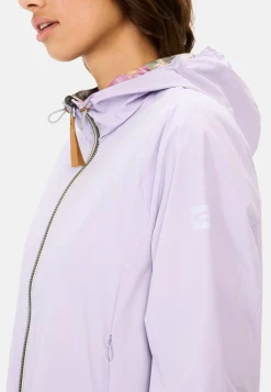 Damen Camel Active Jacken & Westen^Wendejacke mit Allover-Print und unifarbener Seite