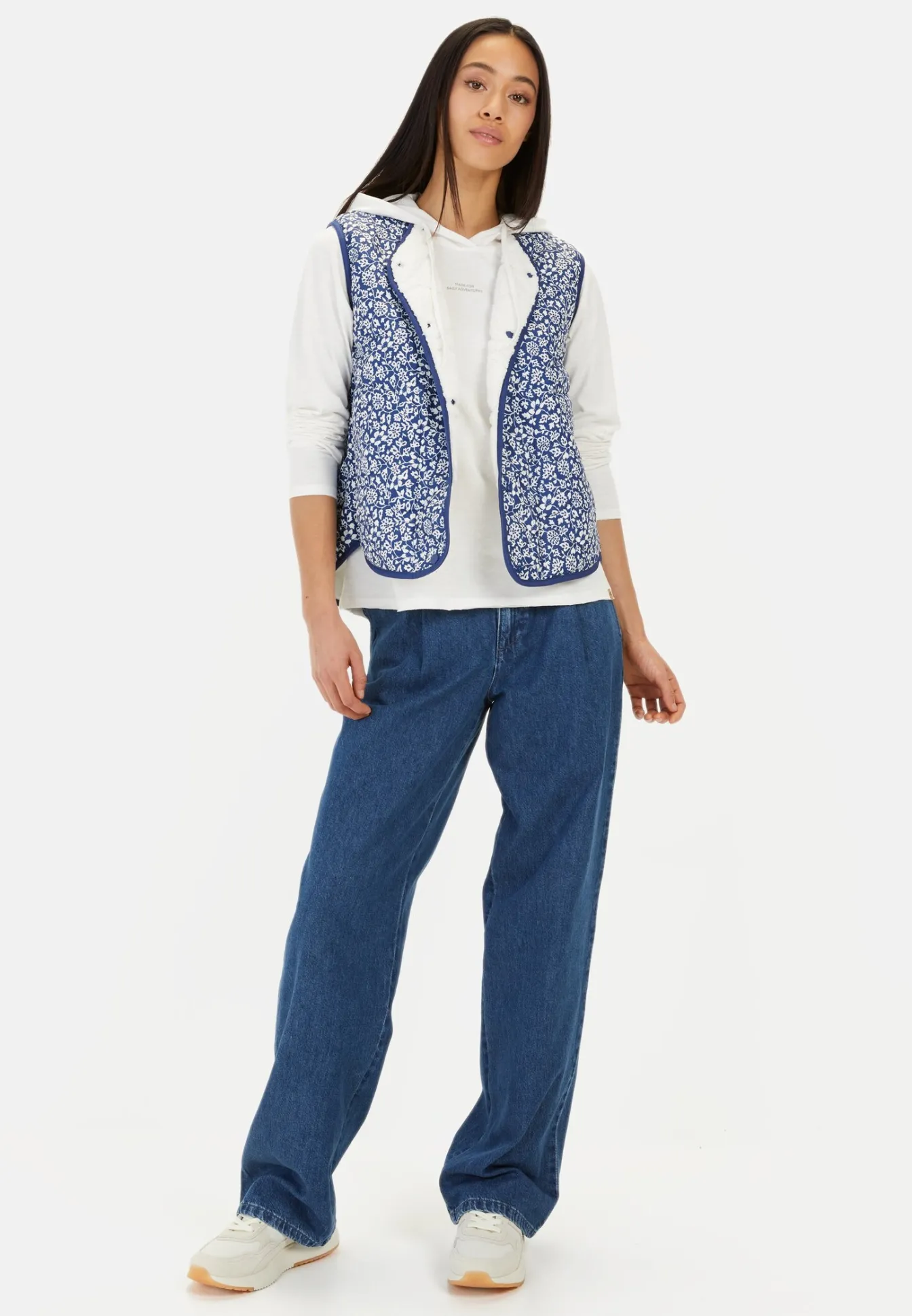 Damen Camel Active Jacken & Westen^Weste mit Blumenprint