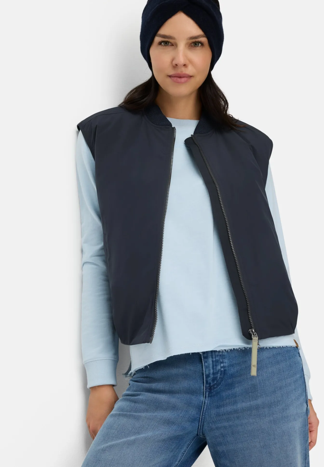 Damen Camel Active Jacken & Westen^Weste mit 2-Wege-Reißverschluss und reflektierenden Details