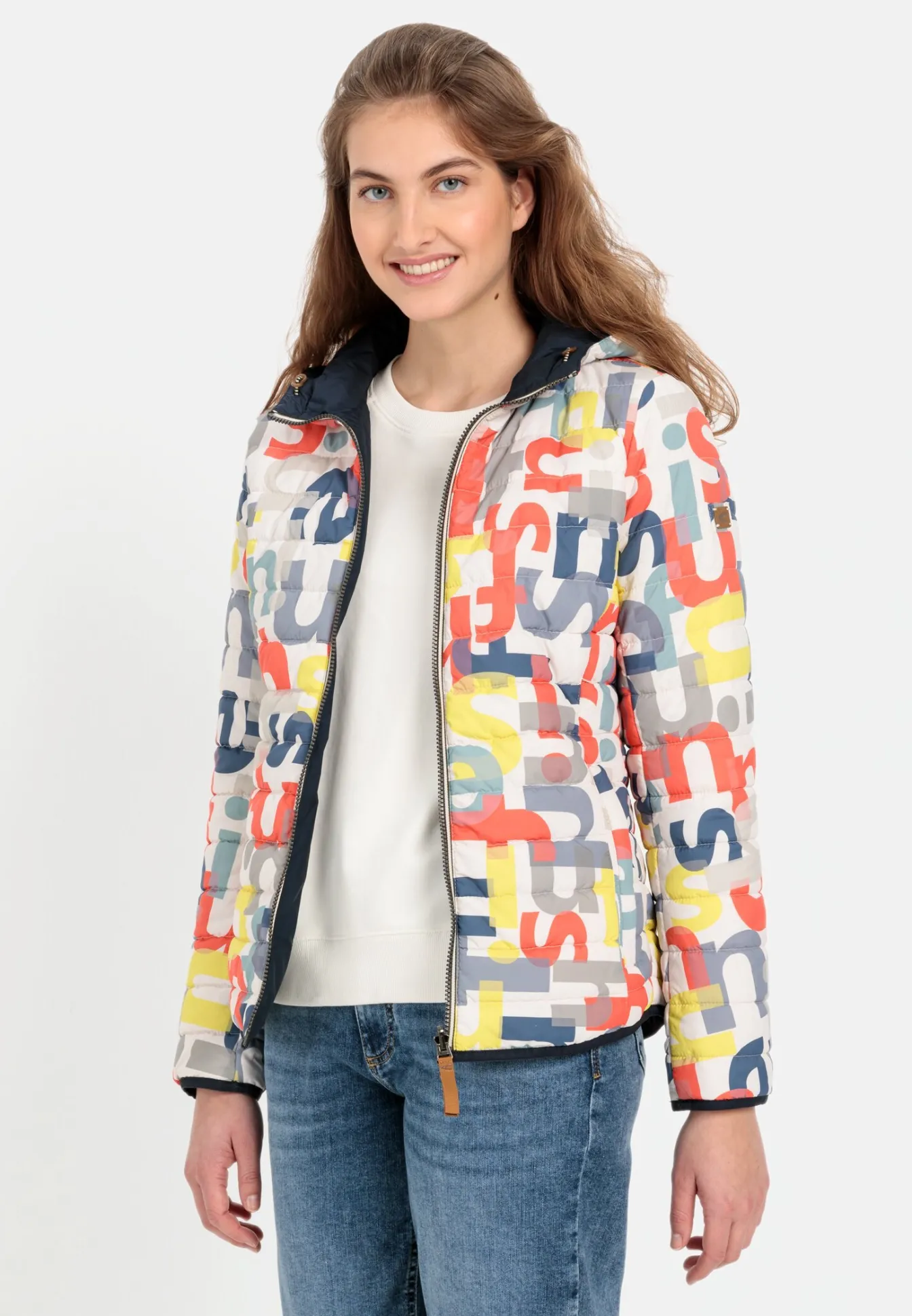 Damen Camel Active Jacken & Westen^Windbreaker mit Wendefunktion aus recyceltem Polyester