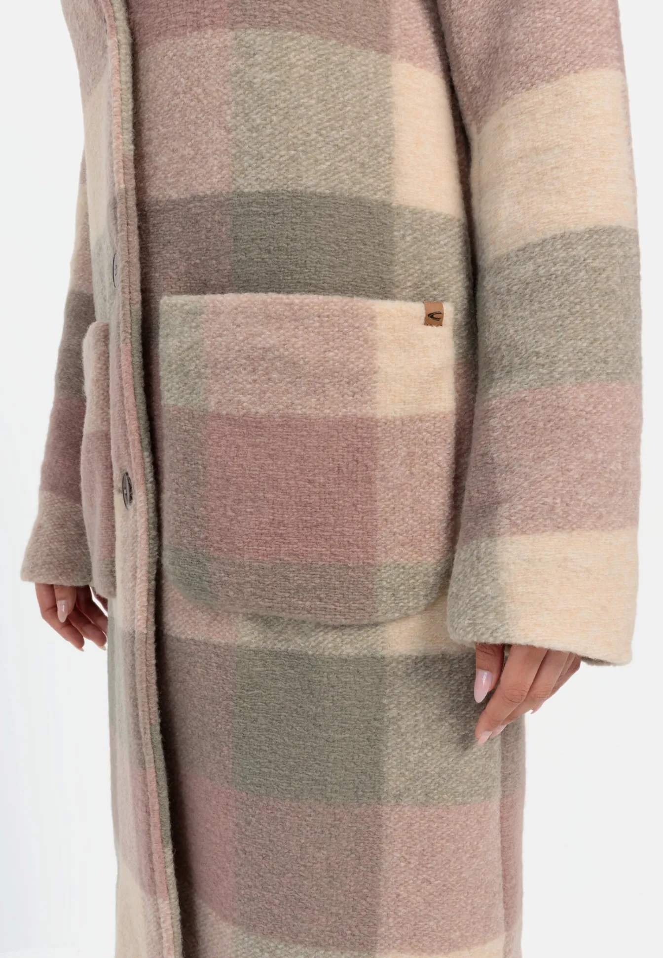 Damen Camel Active Jacken & Westen^Wollmantel mit Reverskragen